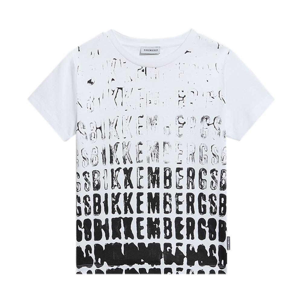 bikkembergs t-shirt bikkembergs. bianco/nero - foto 1