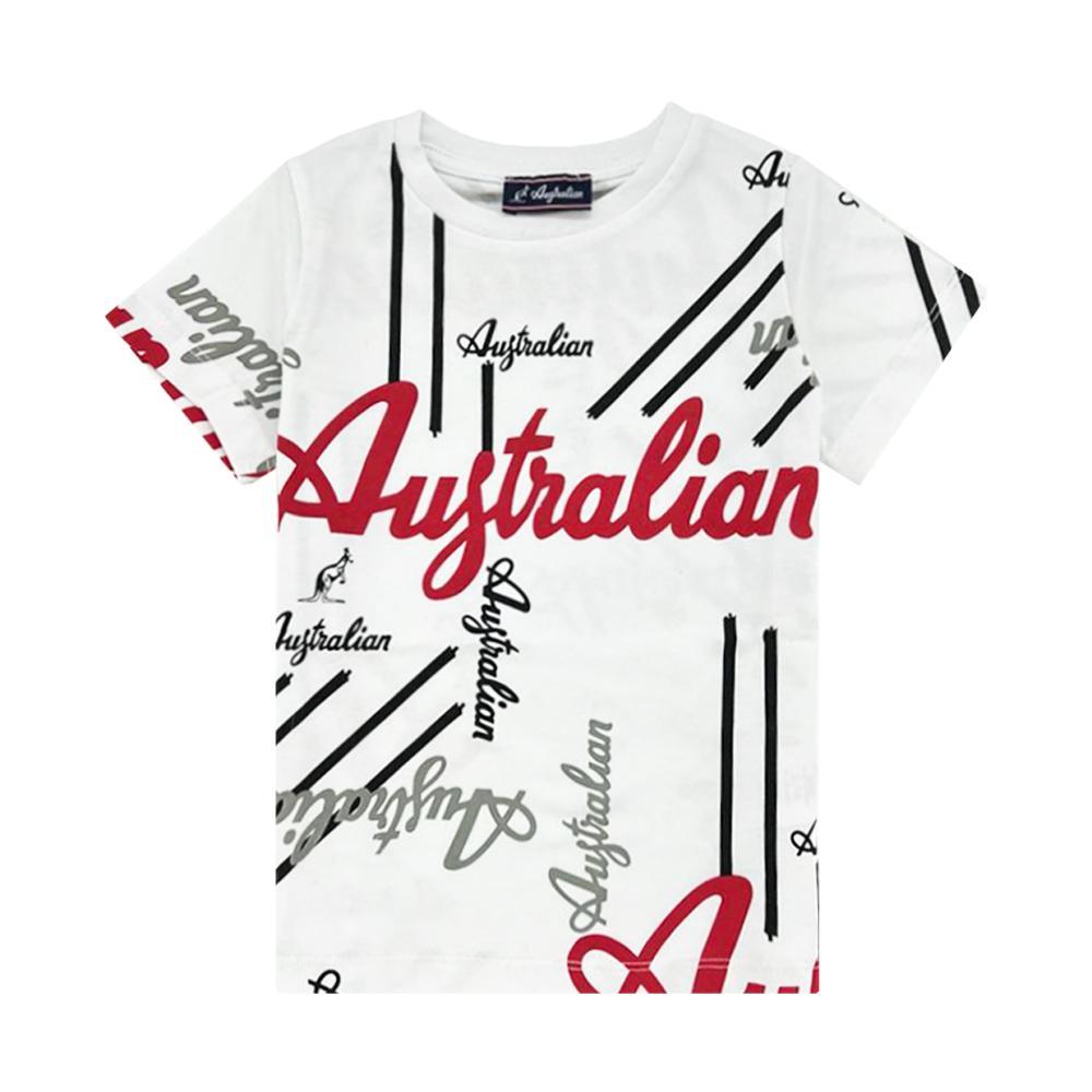 australian t-shirt australian. bianco/rosso - foto 1