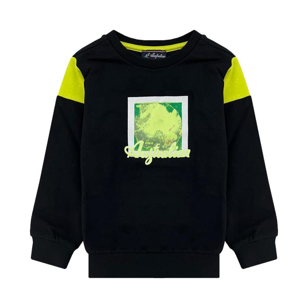 australian felpa australian. nero/verde lime - foto 1