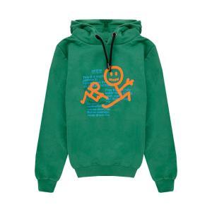 Felpa Imomi Verde per bambini