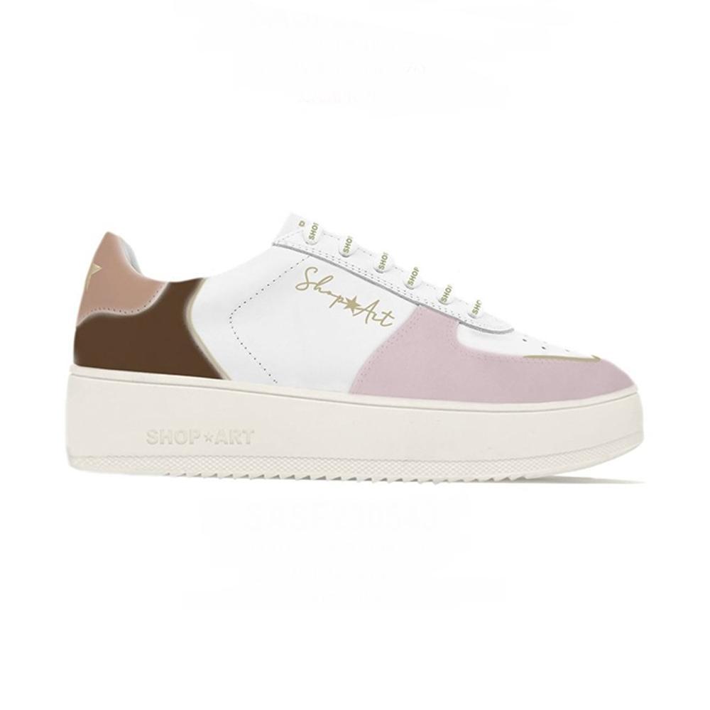 shopart scarpe shop art. bianco/rosa - foto 1