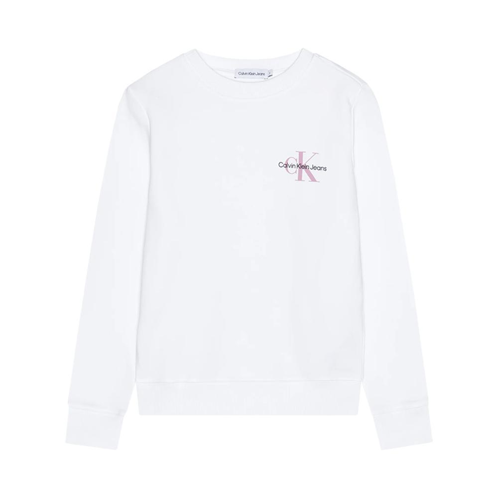 calvin klein felpa calvin klein. bianco - foto 1