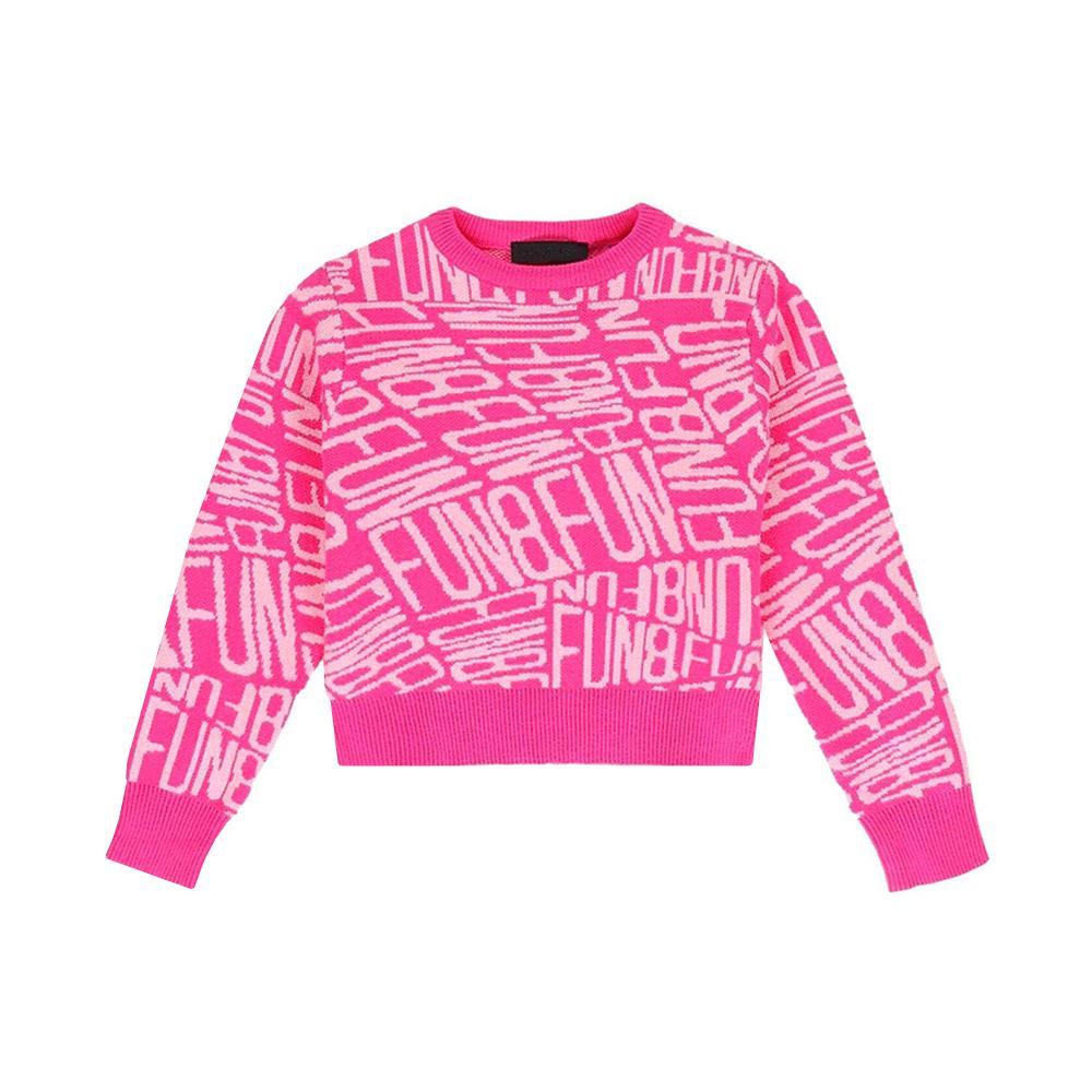 fun fun maglioncino fun fun. fucsia/bianco - foto 1