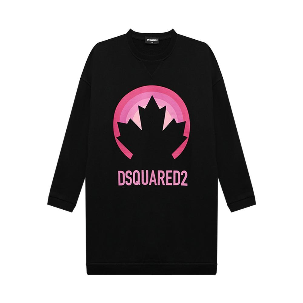 dsquared abito dsquared. nero/fucsia - foto 1