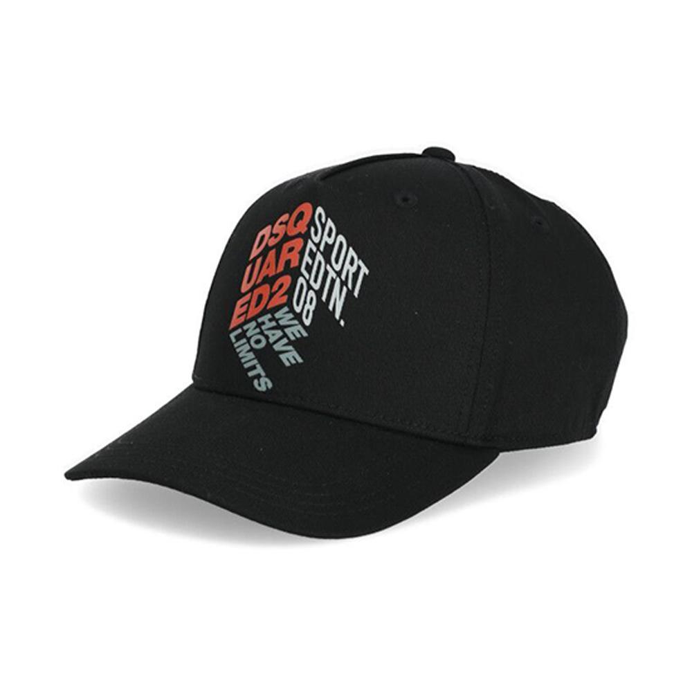 dsquared cappello dsquared. nero/rosso - foto 1