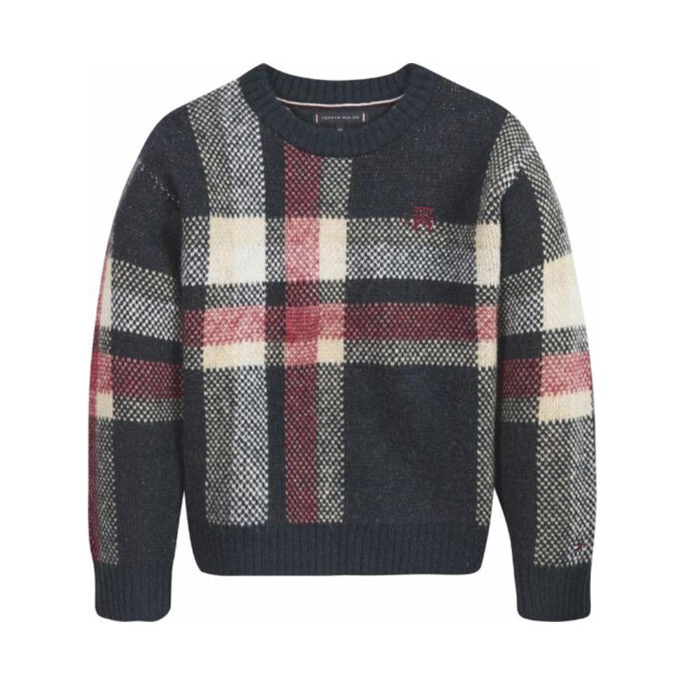 tommy hilfiger maglia tommy hilfiger. blu/fantasia - foto 1