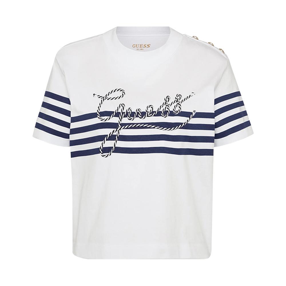 guess t-shirt guess. bianco - foto 1
