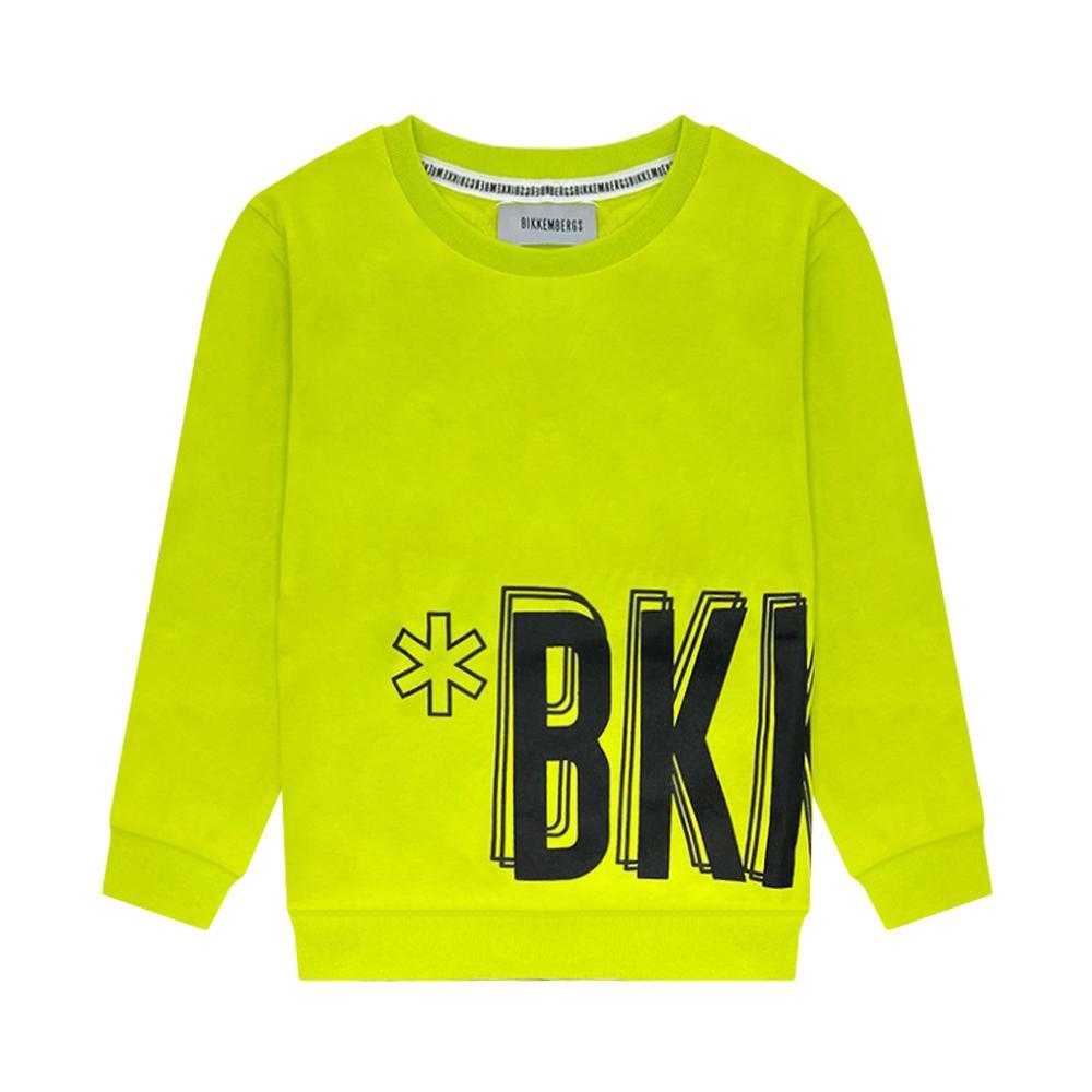bikkembergs felpa bikkemberg. giallo fluo - foto 1