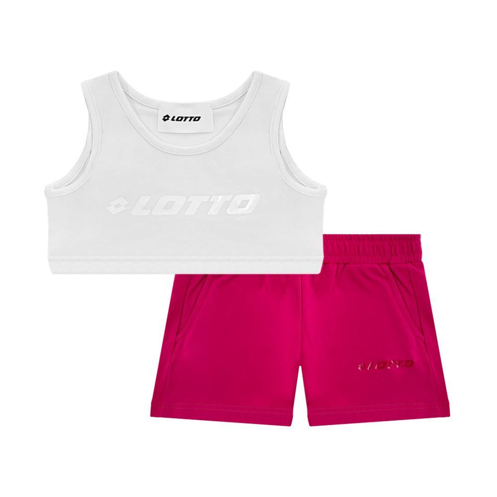 lotto completo lotto. bianco/fucsia - foto 1