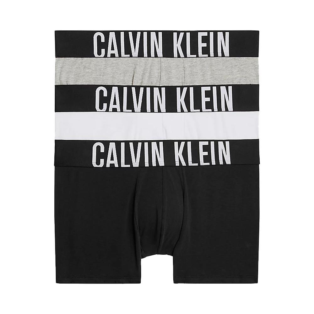 calvin klein boxer calvin klein. nero/grigio, 3pz - foto 1