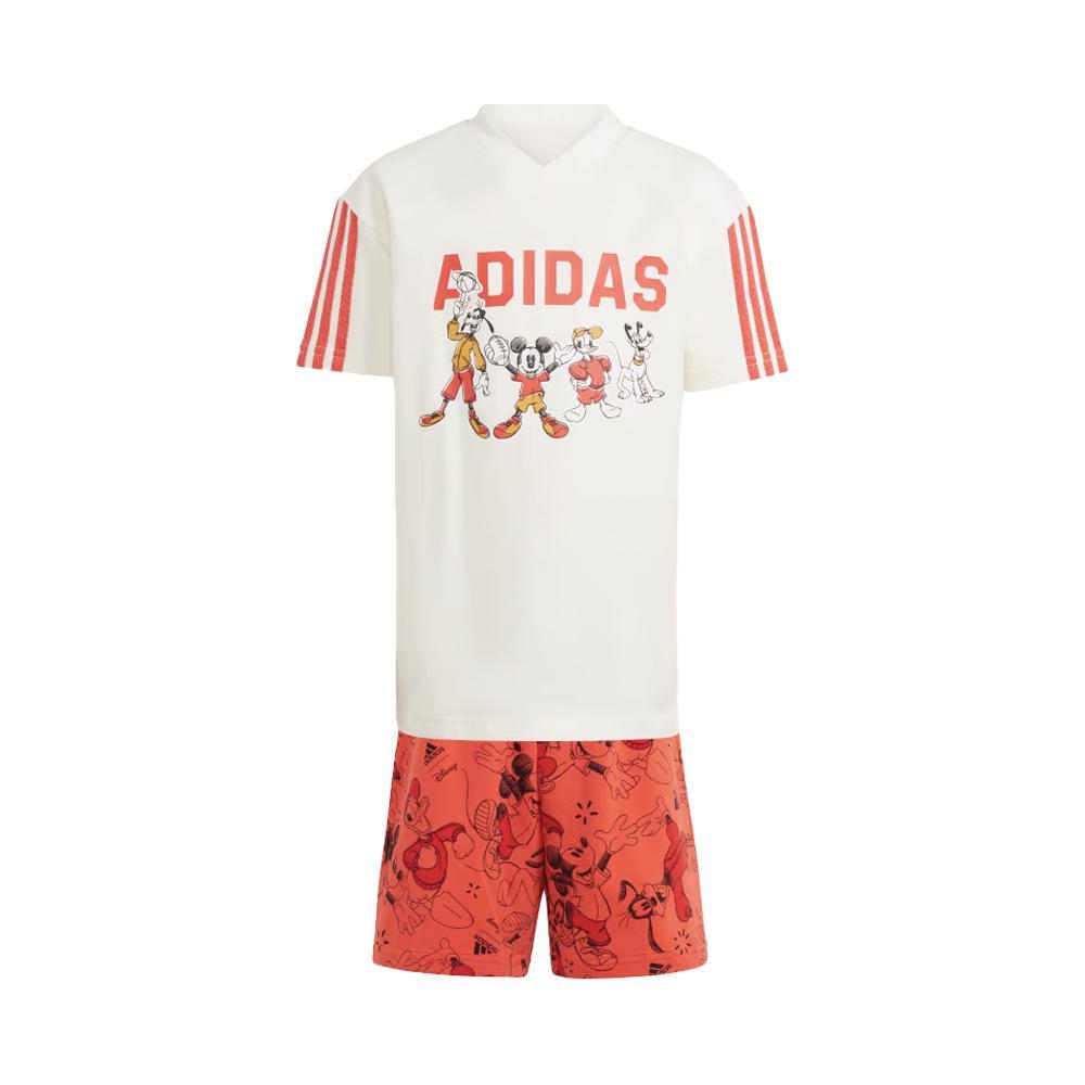 adidas completo adidas. bianco/rosso, 2pz - foto 1