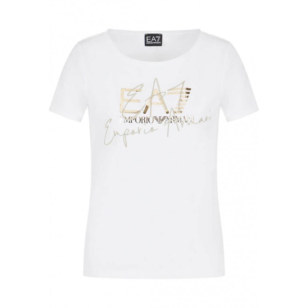 ea7 t-shirt ea7. bianco - foto 1
