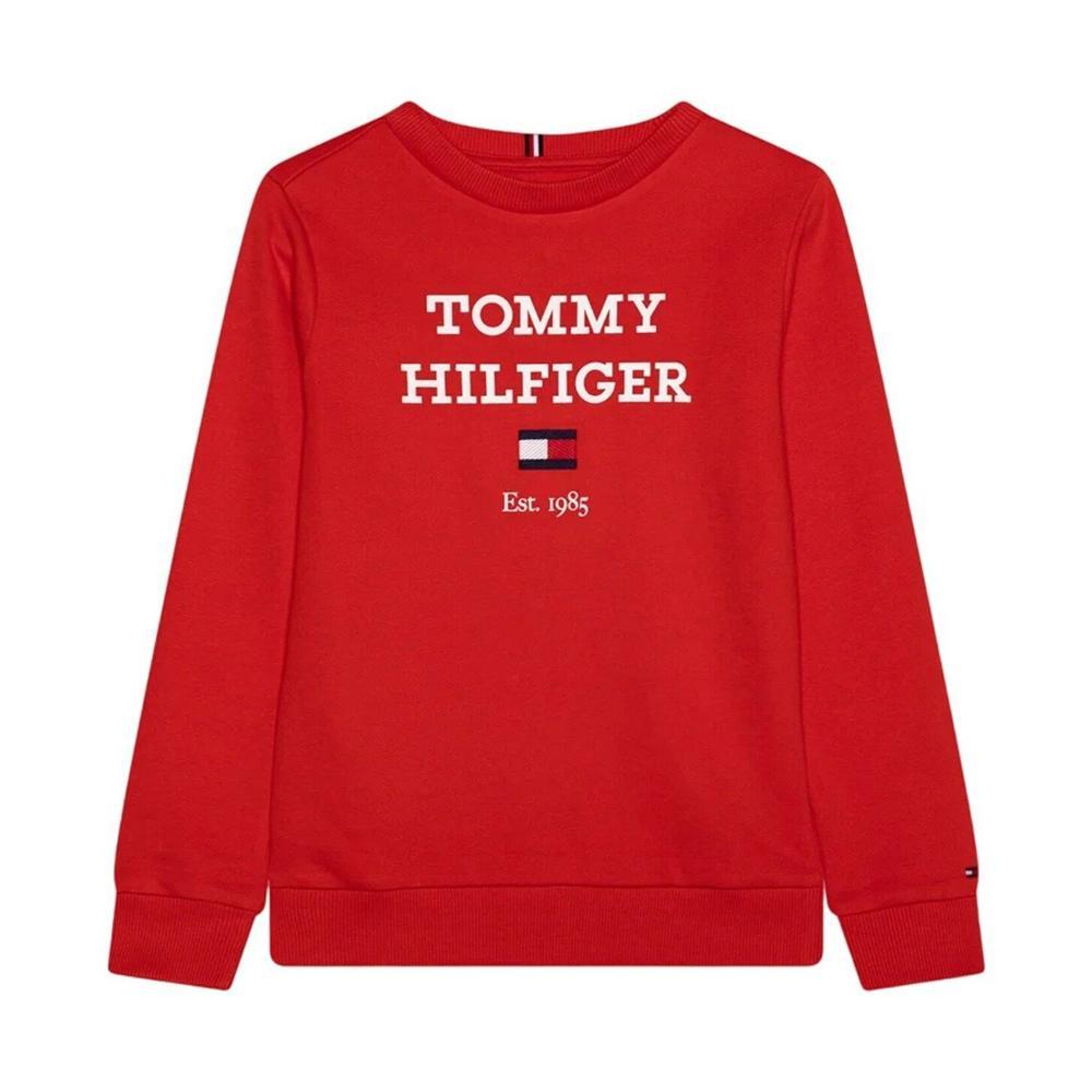 tommy hilfiger felpa tommy hilfiger. rosso - foto 1