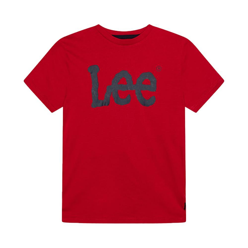 lee t-shirt lee. rosso - foto 1