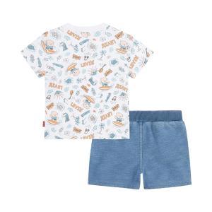 Completo levi's. bianco/denim
