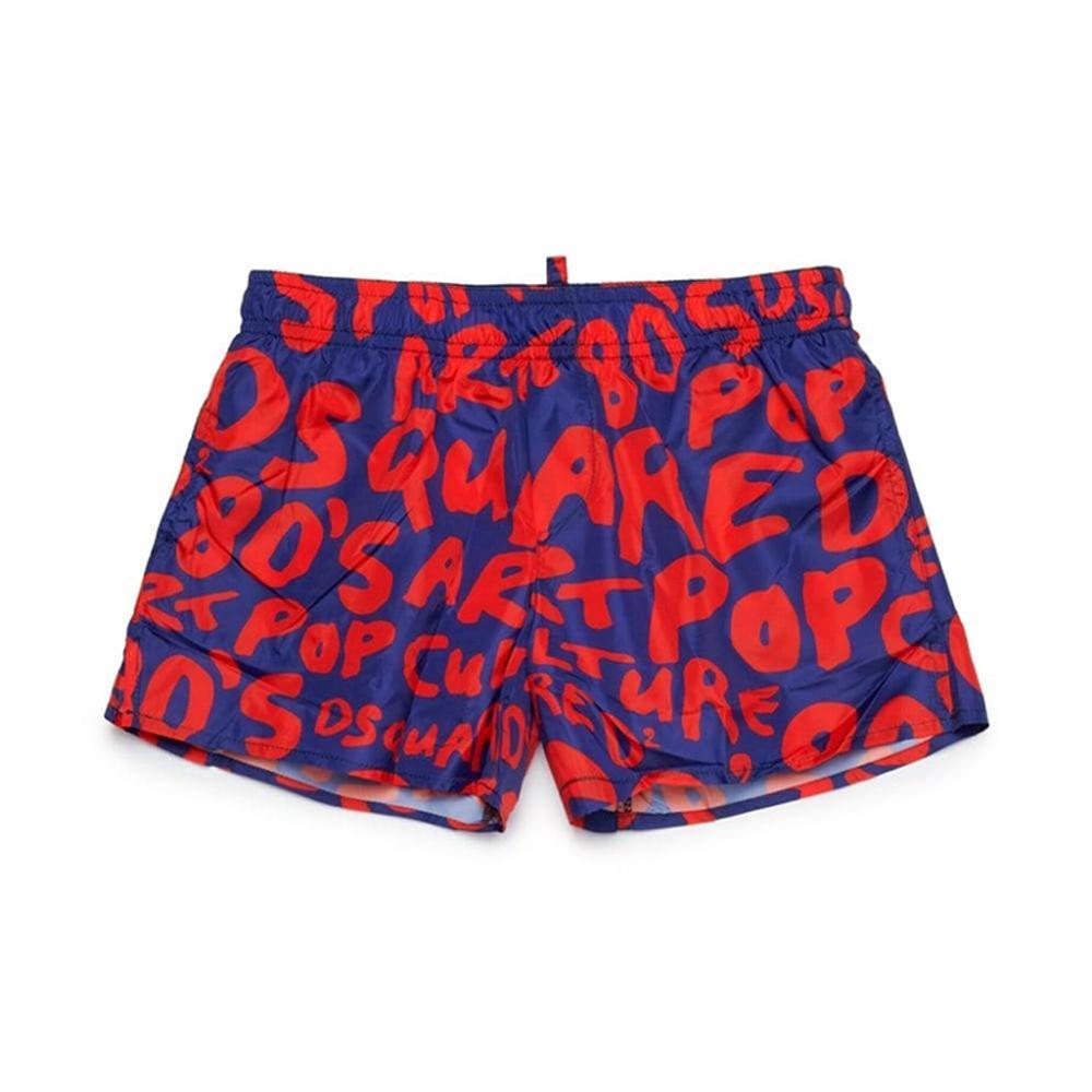 dsquared boxer mare dsquared. rosso/blu - foto 1