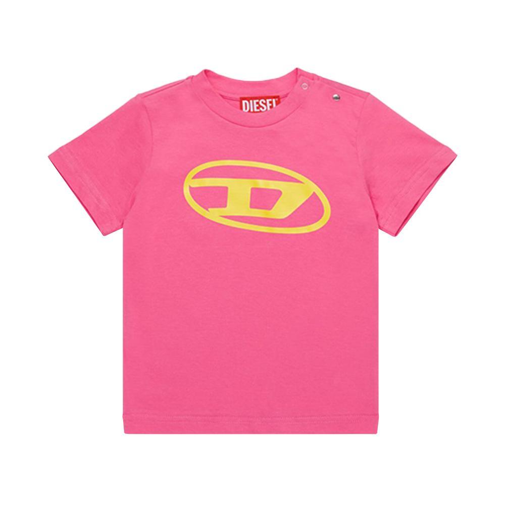 diesel t-shirt diesel. rosa - foto 1