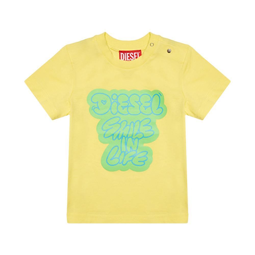 diesel t-shirt diesel. giallo - foto 1
