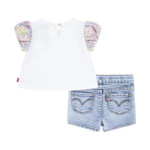Completo levi's. bianco/denim