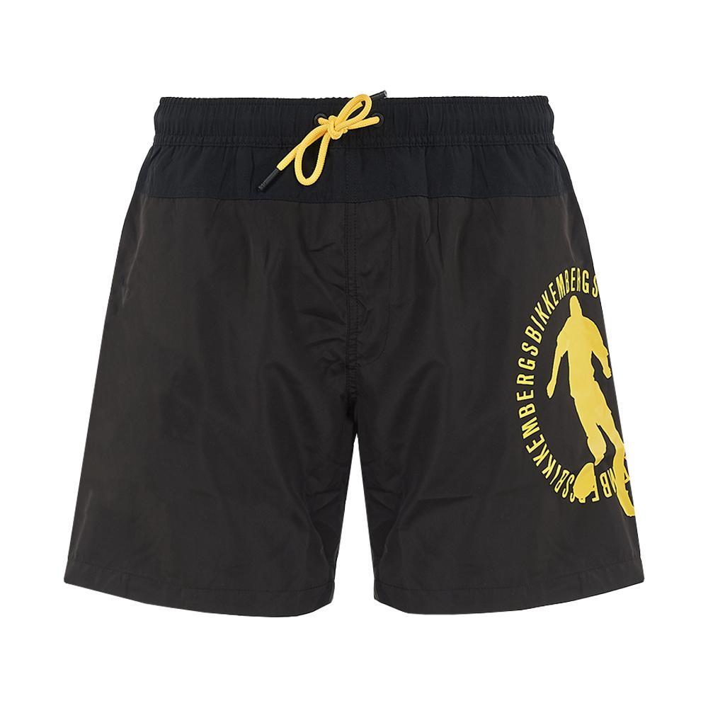 bikkembergs boxer mare bikkembergs. nero/giallo - foto 1