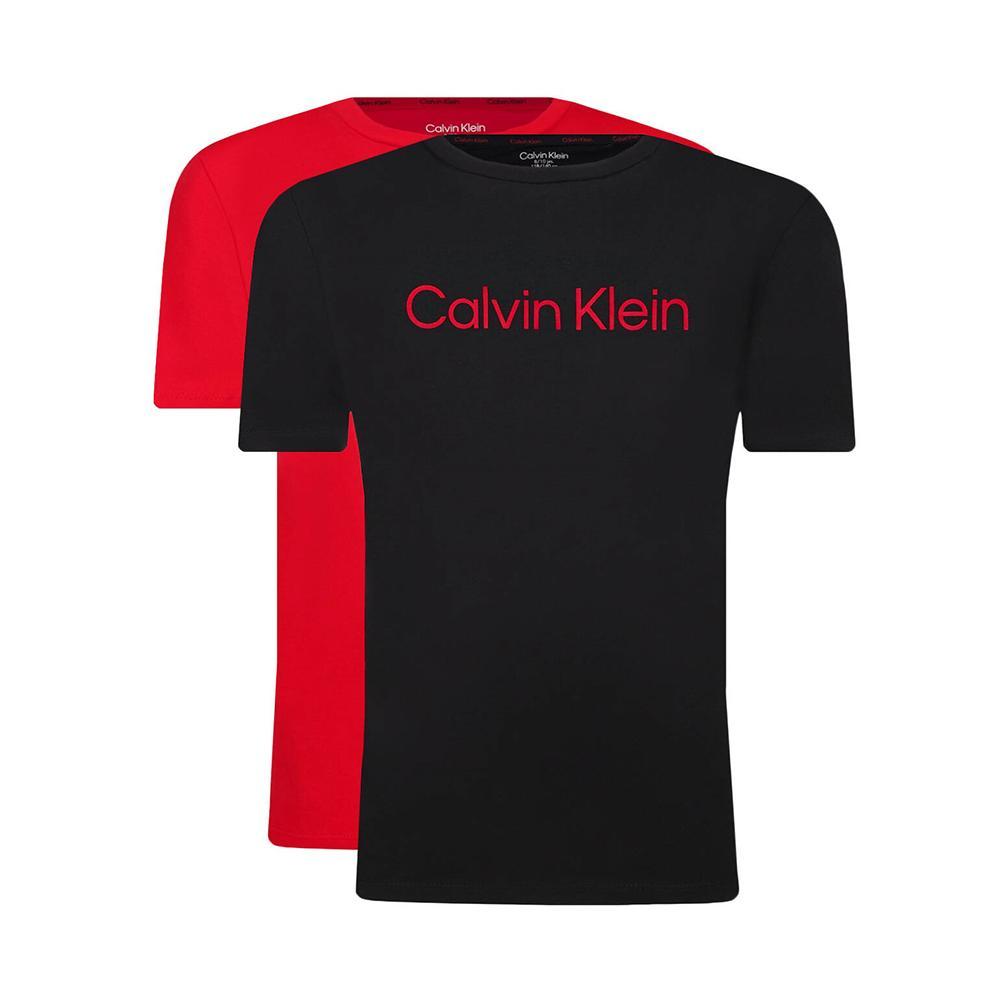 calvin klein t-shirt calvin klein. nero/rosso - foto 1