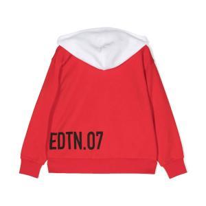 Felpa . bianco/rosso