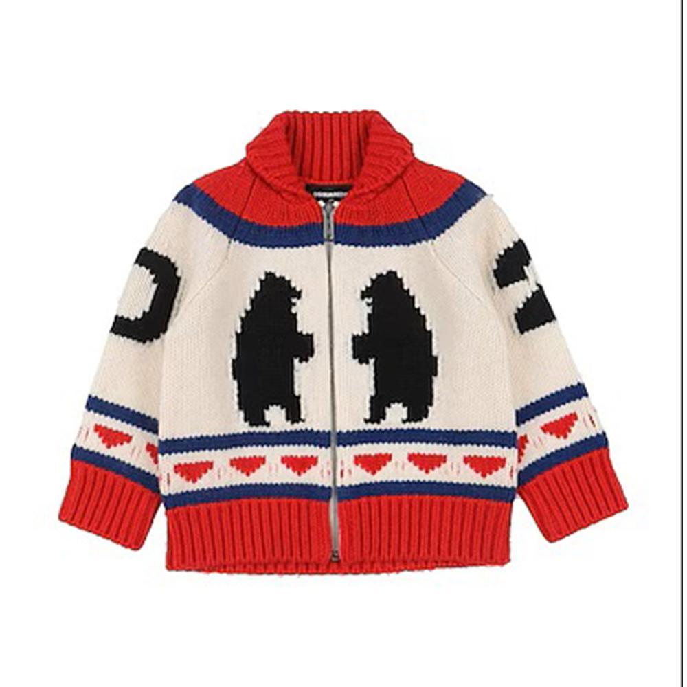 dsquared maglia dsquared. panna/rosso - foto 1