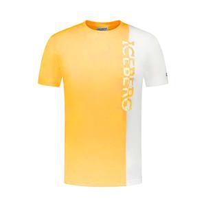 T-shirt iceberg. giallo/bianco