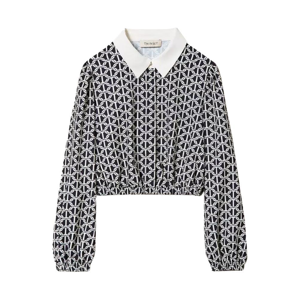 twin set camicia twinset. nero/fantasia - foto 1