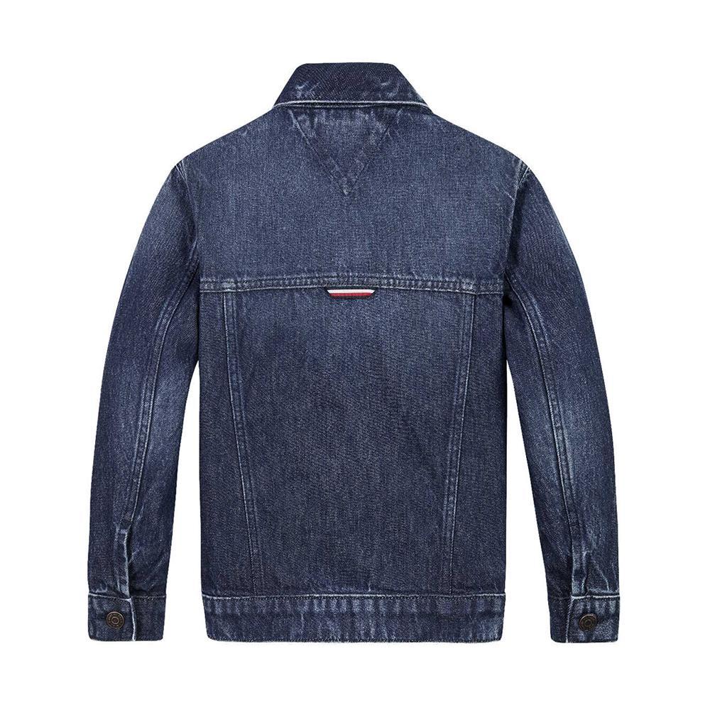tommy hilfiger giubbotto jeans tommy hilfiger. denim scuro - foto 2
