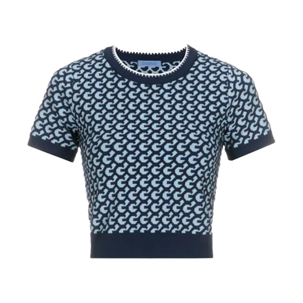 guess maglia guess. blu/celeste - foto 1