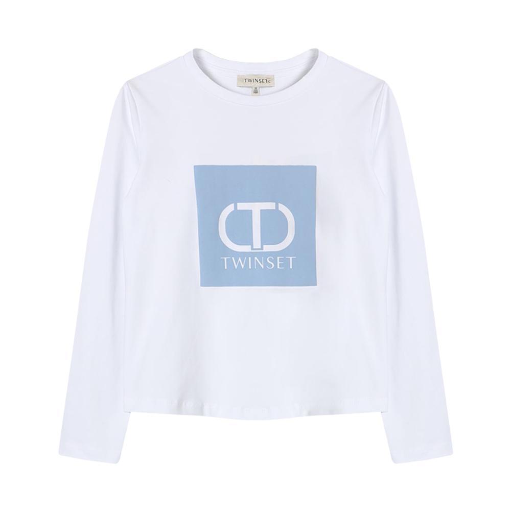 twin set t-shirt twinset. bianco - foto 1