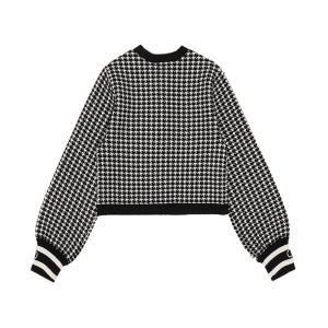 Cardigan twinset. nero/bianco