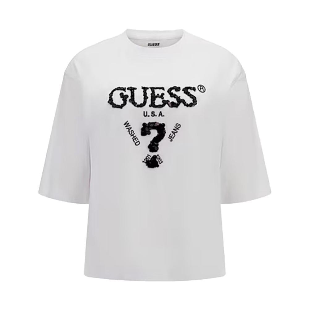 guess t-shirt guess. bianco - foto 1