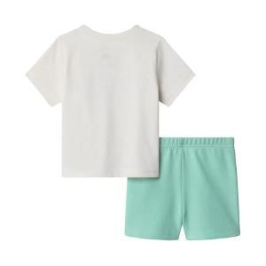 Completo . bianco/verde acqua
