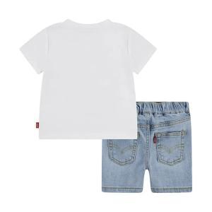 Completo levi's. bianco/denim