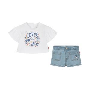 Completo levi's. bianco/denim