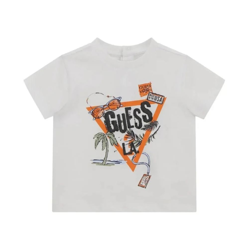 guess t-shirt guess. bianco - foto 1