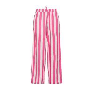 Pantalone . bianco/fucsia