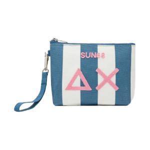 Pochette . bianco/indaco