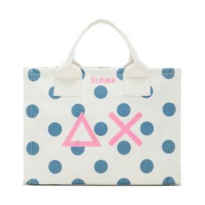 Borsa . bianco pois