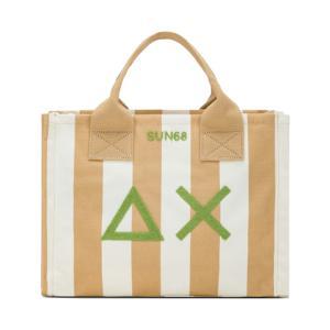 Borsa . sabbia/bianco