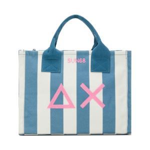 Borsa . bianco/indaco