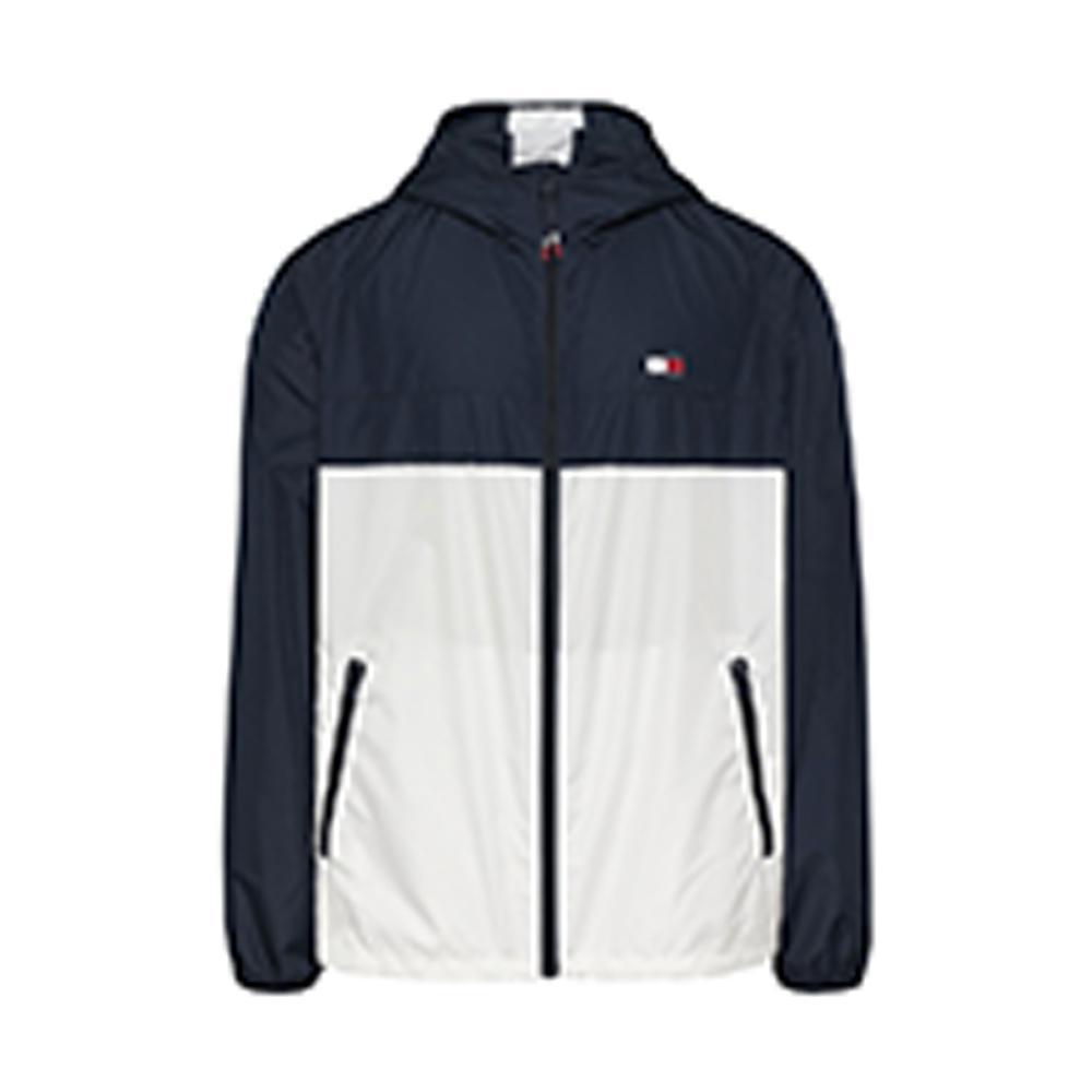 tommy hilfiger giubbotto tommy hilfiger. blu/panna - foto 1