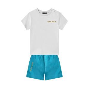 Completo . bianco/azzurro