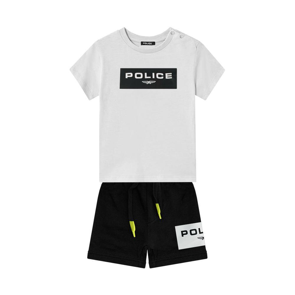 police completo police. bianco/nero - foto 1
