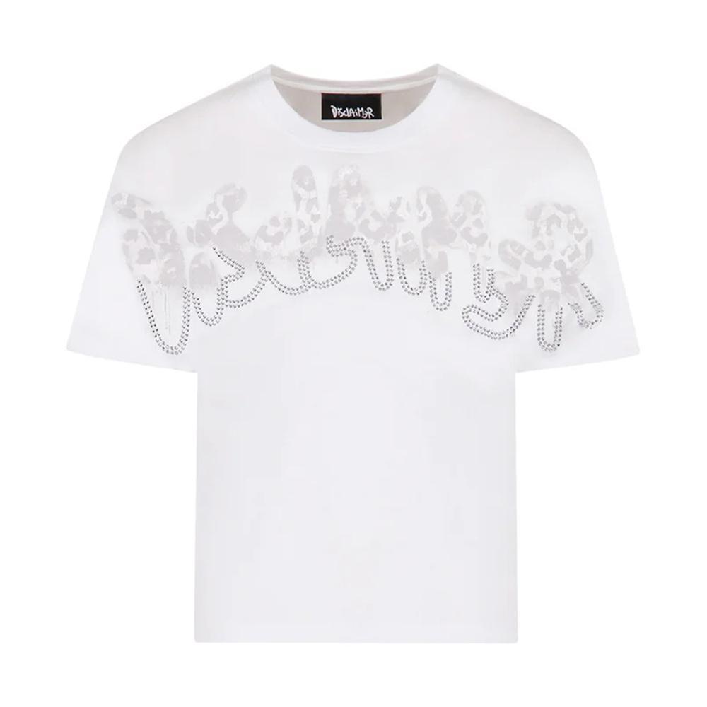 disclaimer t-shirt disclaimer. bianco - foto 1