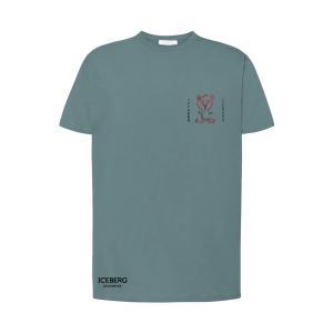 T-shirt . verde acqua