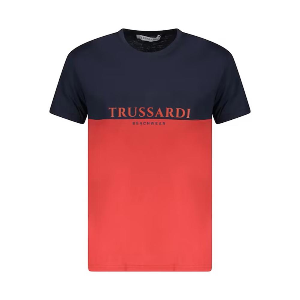 trussardi a t-shirt trussardi. blu/rosso - foto 1