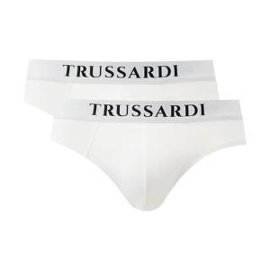 Slip trussardi. bianco